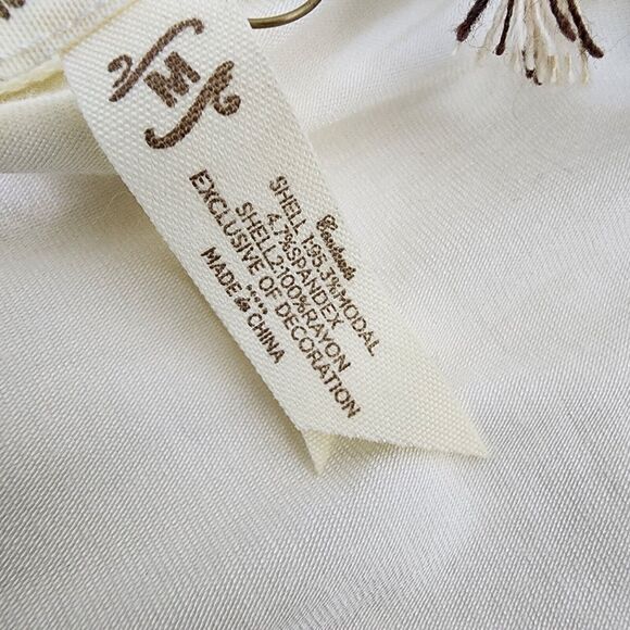 Matilda Jane Tunic Top Medium Ventriloquist Ruffled Striped Hem Flowy Scoop Neck - Picture 12 of 16